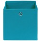 vidaXL Aufbewahrungsboxen 4 Stk. Babyblau 32x32x32 cm Stoff vidaXL Aufbewahrungsboxen 4 Stk. Babyblau 32x32x32 cm Stoff