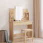 vidaXL Schminktisch mit Spiegel Sonoma-Eiche 96x39x142 cm vidaXL Schminktisch mit Spiegel Sonoma-Eiche 96x39x142 cm