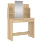 vidaXL Schminktisch mit Spiegel Sonoma-Eiche 96x39x142 cm vidaXL Schminktisch mit Spiegel Sonoma-Eiche 96x39x142 cm