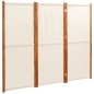 vidaXL 3-tlg. Raumteiler Cremeweiß 210x180 cm vidaXL 3-tlg. Raumteiler Cremeweiß 210x180 cm