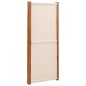 vidaXL 3-tlg. Raumteiler Cremeweiß 210x180 cm vidaXL 3-tlg. Raumteiler Cremeweiß 210x180 cm