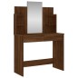 vidaXL Schminktisch mit Spiegel Braun Eichen-Optik 96x39x142 cm vidaXL Schminktisch mit Spiegel Braun Eichen-Optik 96x39x142 cm