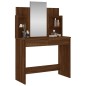 vidaXL Schminktisch mit Spiegel Braun Eichen-Optik 96x39x142 cm vidaXL Schminktisch mit Spiegel Braun Eichen-Optik 96x39x142 cm