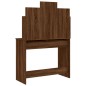 vidaXL Schminktisch mit Spiegel Braun Eichen-Optik 96x39x142 cm vidaXL Schminktisch mit Spiegel Braun Eichen-Optik 96x39x142 cm