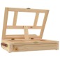 vidaXL Tischstaffelei mit Schublade 33,5x25,5x7 cm Massivholz Kiefer vidaXL Tischstaffelei mit Schublade 33,5x25,5x7 cm Massivholz Kiefer