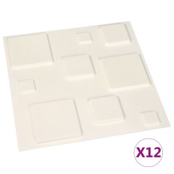 vidaXL Wandpaneele 12 Stk. 3D 0,5×0,5 m 3 m²