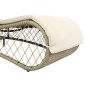 Sonnenliege mit Auflage Poly Rattan Grau Sonnenliege mit Auflage Poly Rattan Grau