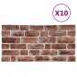 vidaXL 3D-Wandpaneele 10 Stk. Dunkelbraun Backstein-Optik EPS vidaXL 3D-Wandpaneele 10 Stk. Dunkelbraun Backstein-Optik EPS