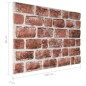 vidaXL 3D-Wandpaneele 10 Stk. Dunkelbraun Backstein-Optik EPS vidaXL 3D-Wandpaneele 10 Stk. Dunkelbraun Backstein-Optik EPS