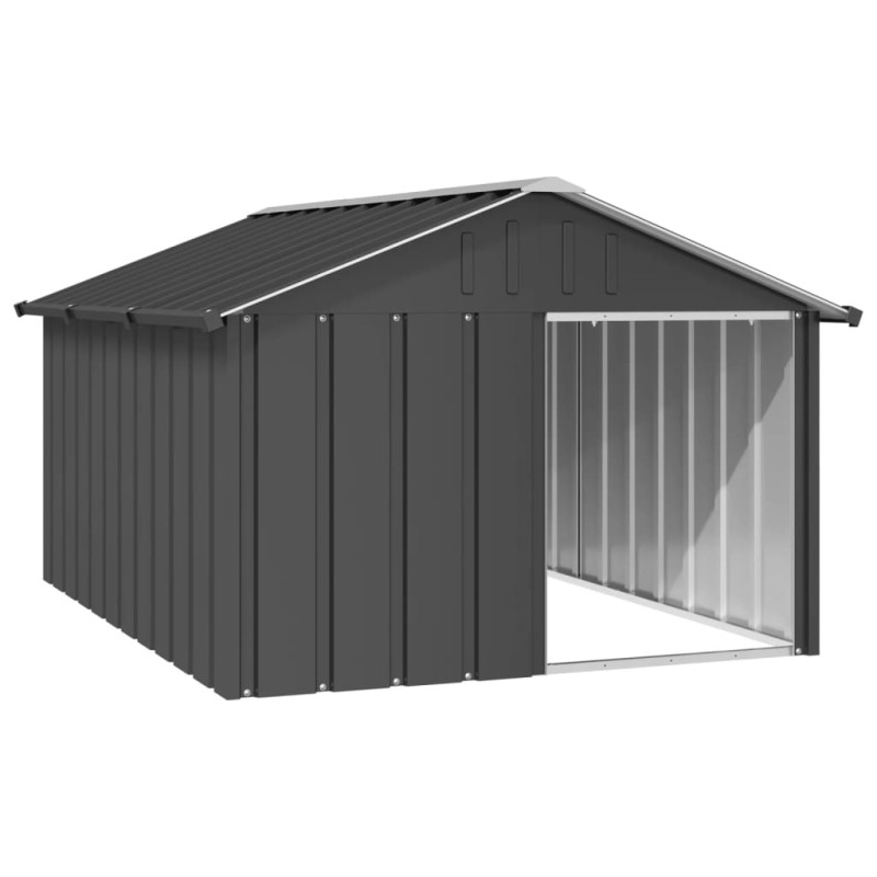 vidaXL Hundehütte Anthrazit 116,5x153x81,5 cm Verzinkter Stahl vidaXL Hundehütte Anthrazit 116,5x153x81,5 cm Verzinkter Stahl
