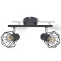 vidaXL Deckenstrahler mit 2 LED-Glühlampen Industrie-Stil Drahtschirm vidaXL Deckenstrahler mit 2 LED-Glühlampen Industrie-Stil Drahtschirm