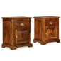 vidaXL Nachttisch 2 Stk. 40 x 30 x 50 cm Massivholz vidaXL Nachttisch 2 Stk. 40 x 30 x 50 cm Massivholz