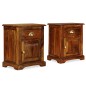 vidaXL Nachttisch 2 Stk. 40 x 30 x 50 cm Massivholz vidaXL Nachttisch 2 Stk. 40 x 30 x 50 cm Massivholz
