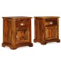 vidaXL Nachttisch 2 Stk. 40 x 30 x 50 cm Massivholz vidaXL Nachttisch 2 Stk. 40 x 30 x 50 cm Massivholz
