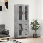 vidaXL Highboard Betongrau 69,5x34x180 cm Holzwerkstoff vidaXL Highboard Betongrau 69,5x34x180 cm Holzwerkstoff