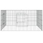 vidaXL Kaninchenkäfig 110x110x55 cm Verzinktes Eisen vidaXL Kaninchenkäfig 110x110x55 cm Verzinktes Eisen