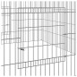 vidaXL Kaninchenkäfig 110x110x55 cm Verzinktes Eisen vidaXL Kaninchenkäfig 110x110x55 cm Verzinktes Eisen