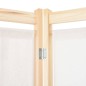 vidaXL 6-teiliger Raumteiler Cremeweiß 240 x 170 x 4 cm Stoff vidaXL 6-teiliger Raumteiler Cremeweiß 240 x 170 x 4 cm Stoff