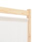 vidaXL 6-teiliger Raumteiler Cremeweiß 240 x 170 x 4 cm Stoff vidaXL 6-teiliger Raumteiler Cremeweiß 240 x 170 x 4 cm Stoff