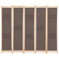 vidaXL 5-teiliger Raumteiler Braun 200 x 170 x 4 cm Stoff vidaXL 5-teiliger Raumteiler Braun 200 x 170 x 4 cm Stoff