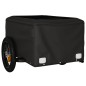 vidaXL Fahrradanhänger Schwarz und Grau 30 kg Eisen vidaXL Fahrradanhänger Schwarz und Grau 30 kg Eisen