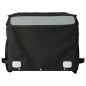 vidaXL Fahrradanhänger Schwarz und Grau 30 kg Eisen vidaXL Fahrradanhänger Schwarz und Grau 30 kg Eisen