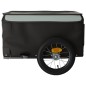 vidaXL Fahrradanhänger Schwarz und Grau 30 kg Eisen vidaXL Fahrradanhänger Schwarz und Grau 30 kg Eisen