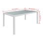 vidaXL 7-tlg. Garten-Essgruppe Poly Rattan Cremeweiß vidaXL 7-tlg. Garten-Essgruppe Poly Rattan Cremeweiß