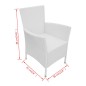 vidaXL 7-tlg. Garten-Essgruppe Poly Rattan Cremeweiß vidaXL 7-tlg. Garten-Essgruppe Poly Rattan Cremeweiß
