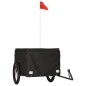 vidaXL Fahrradanhänger Schwarz 45 kg Eisen vidaXL Fahrradanhänger Schwarz 45 kg Eisen