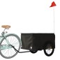 vidaXL Fahrradanhänger Schwarz 45 kg Eisen vidaXL Fahrradanhänger Schwarz 45 kg Eisen