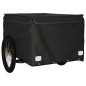 vidaXL Fahrradanhänger Schwarz 45 kg Eisen vidaXL Fahrradanhänger Schwarz 45 kg Eisen