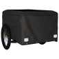 vidaXL Fahrradanhänger Schwarz 45 kg Eisen vidaXL Fahrradanhänger Schwarz 45 kg Eisen