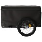 vidaXL Fahrradanhänger Schwarz 45 kg Eisen vidaXL Fahrradanhänger Schwarz 45 kg Eisen