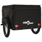 vidaXL Fahrradanhänger Schwarz 45 kg Eisen vidaXL Fahrradanhänger Schwarz 45 kg Eisen
