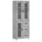 vidaXL Highboard Betongrau 69,5x34x180 cm Holzwerkstoff vidaXL Highboard Betongrau 69,5x34x180 cm Holzwerkstoff
