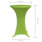 vidaXL Stretch Tischhusse 2 Stk 80 cm Grün vidaXL Stretch Tischhusse 2 Stk 80 cm Grün