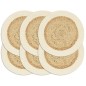 vidaXL Tischsets 6 Stk. Natur 38 cm Rund Jute und Baumwolle vidaXL Tischsets 6 Stk. Natur 38 cm Rund Jute und Baumwolle