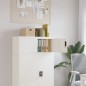 vidaXL Aktenschrank Weiß 90x40x40 cm Stahl vidaXL Aktenschrank Weiß 90x40x40 cm Stahl