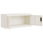 vidaXL Aktenschrank Weiß 90x40x40 cm Stahl vidaXL Aktenschrank Weiß 90x40x40 cm Stahl