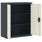 vidaXL Aktenschrank Anthrazit und Weiß 90x40x105 cm Stahl vidaXL Aktenschrank Anthrazit und Weiß 90x40x105 cm Stahl