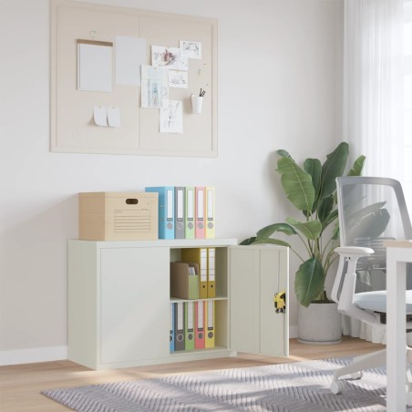vidaXL Aktenschrank Hellgrau 90x40x70 cm Stahl