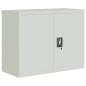 vidaXL Aktenschrank Hellgrau 90x40x70 cm Stahl vidaXL Aktenschrank Hellgrau 90x40x70 cm Stahl