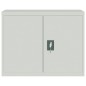 vidaXL Aktenschrank Hellgrau 90x40x70 cm Stahl vidaXL Aktenschrank Hellgrau 90x40x70 cm Stahl