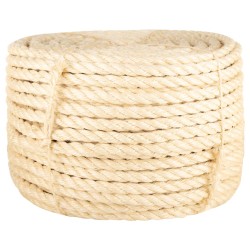 vidaXL Seil 100% Sisal 16 mm 25 m
