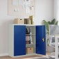 vidaXL Aktenschrank Hellgrau und Blau 90x40x105 cm Stahl vidaXL Aktenschrank Hellgrau und Blau 90x40x105 cm Stahl