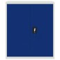 vidaXL Aktenschrank Hellgrau und Blau 90x40x105 cm Stahl vidaXL Aktenschrank Hellgrau und Blau 90x40x105 cm Stahl