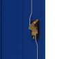 vidaXL Aktenschrank Hellgrau und Blau 90x40x105 cm Stahl vidaXL Aktenschrank Hellgrau und Blau 90x40x105 cm Stahl
