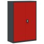 vidaXL Aktenschrank Anthrazit und Rot 90x40x140 cm Stahl vidaXL Aktenschrank Anthrazit und Rot 90x40x140 cm Stahl