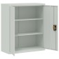 vidaXL Aktenschrank Hellgrau 90x40x105 cm Stahl vidaXL Aktenschrank Hellgrau 90x40x105 cm Stahl